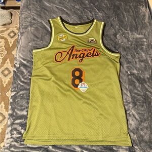 The City of Angels Olive Basketball Jersey - Unbranded